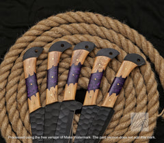 Chef Set (Purple Resin Handle) | 5 Pcs