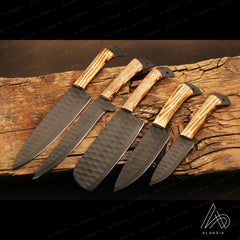 Chef Set (Ashwood Handle) | 5 Pcs