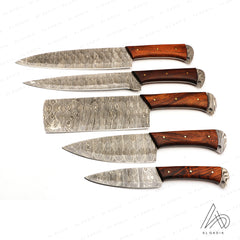 Chef Set ( Damascus) | 5 Pcs