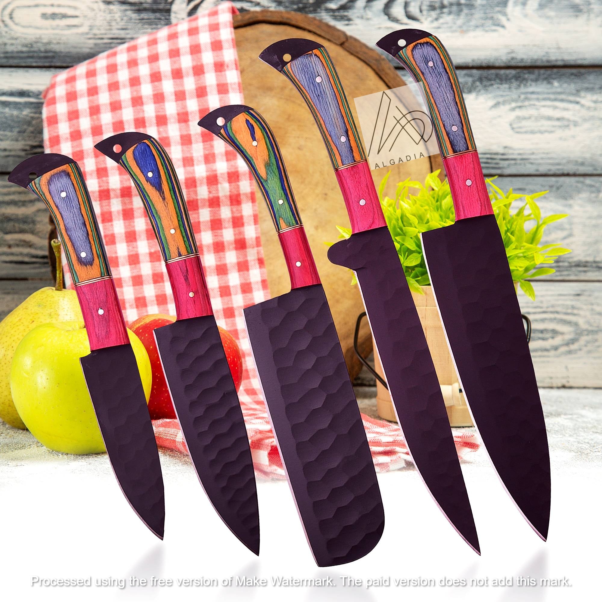 Chef Set (Multi Color Handle) | 5 Pcs