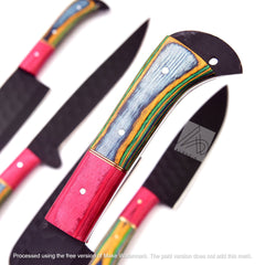 Chef Set (Multi Color Handle) | 5 Pcs