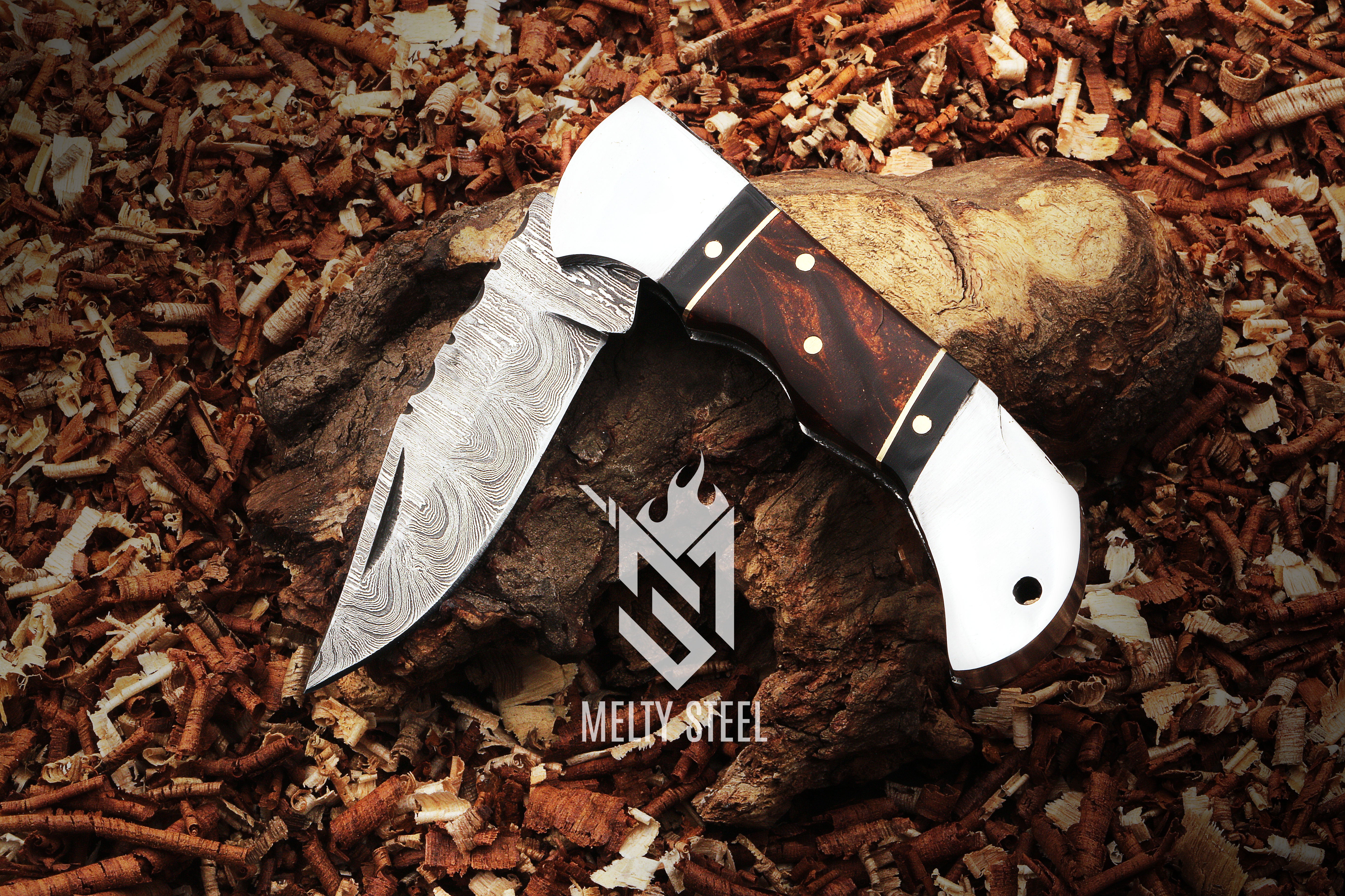 Pocket Knife (Silver & Red)