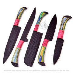 Chef Set (Multi Color Handle) | 5 Pcs